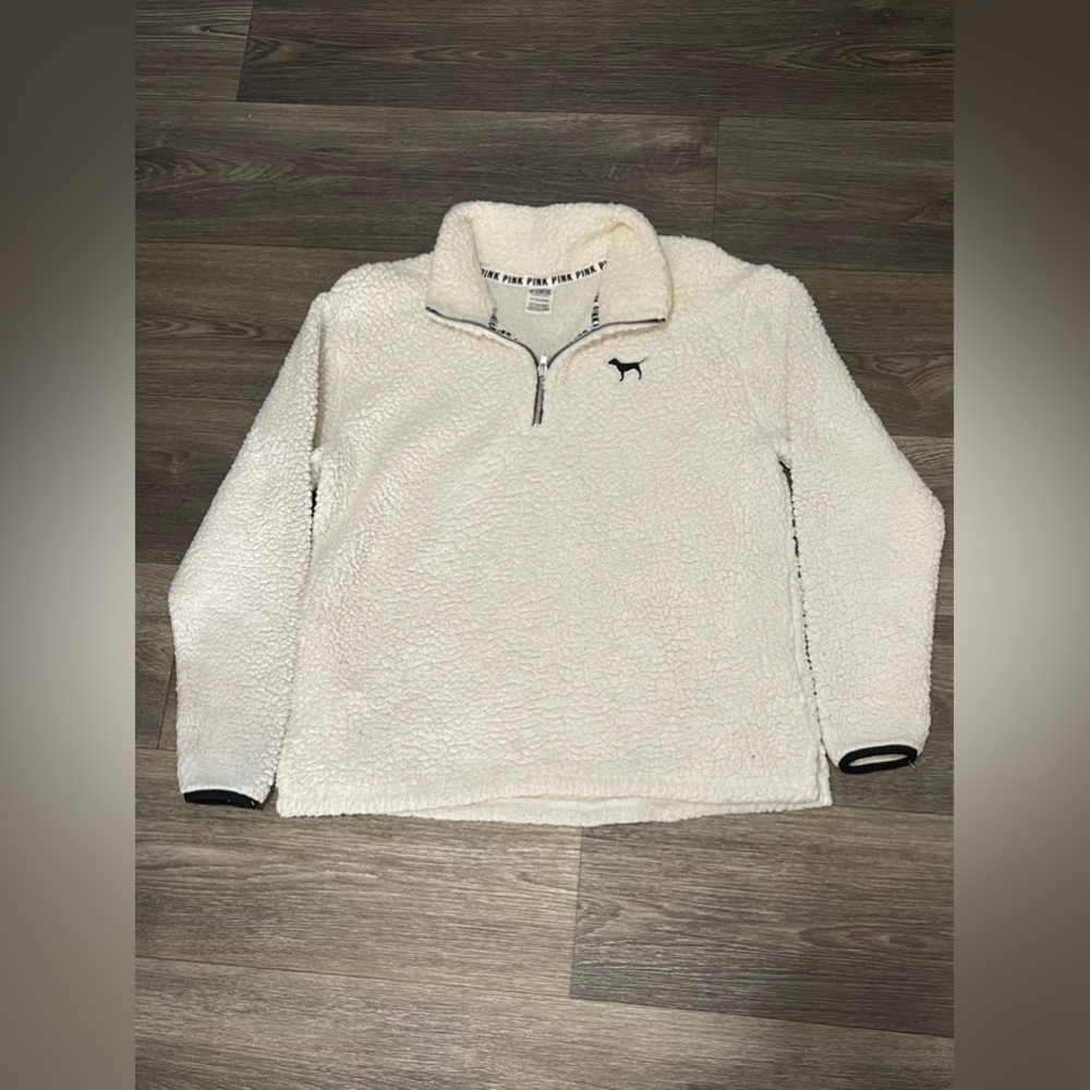 Victoria’s Secret PINK Sherpa half zip pull over